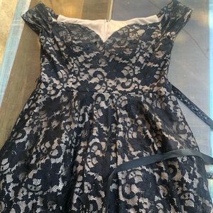 Black lacy dress